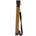 Factory customized canvas leather 30" promotion fishing rod bag